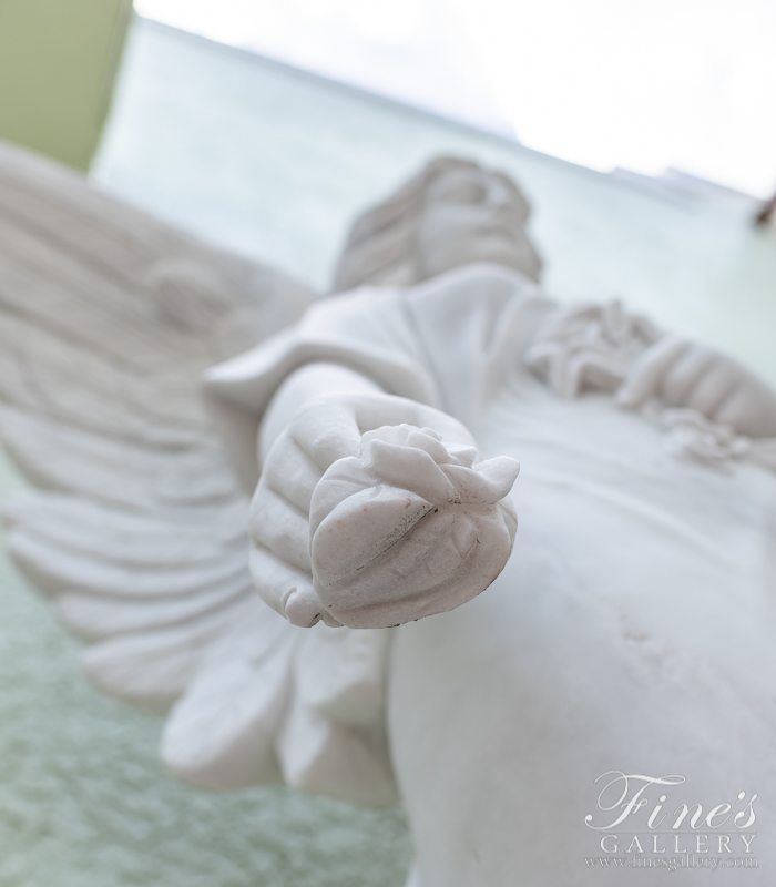 Search Result For Marble Memorials  - Marble Angel Statue - MEM-399