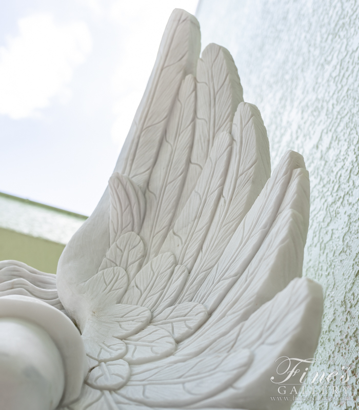 Marble Memorials  - Marble Angel Statue - MEM-399