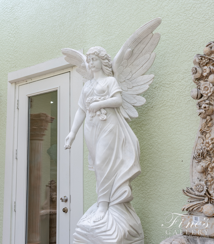 Search Result For Marble Memorials  - Marble Angel Statue - MEM-399