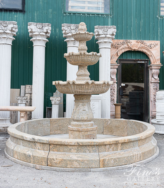 Marble Fountains  - Luxury Granite Garden Fountain - MF-1177