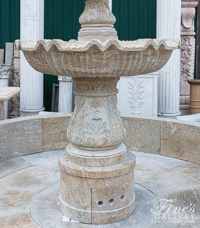 Marble Fountains  - Luxury Granite Garden Fountain - MF-1177