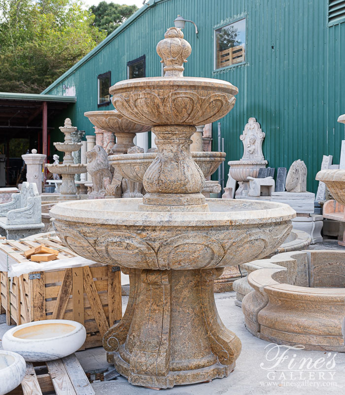 Marble Fountains  - Granite Garden Fountain - MF-1247