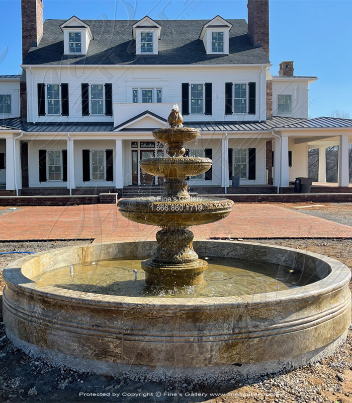 Search Result For Marble Fountains  - Granite Motor Court Fountain - MF-1267