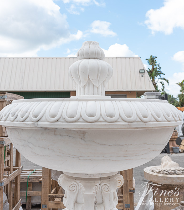 Marble Fountains  - Statuary White Marble Fountain - MF-1320