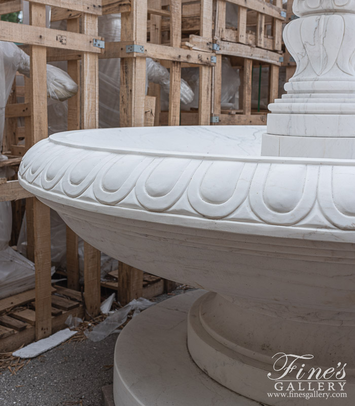 Marble Fountains  - Statuary White Marble Fountain - MF-1320
