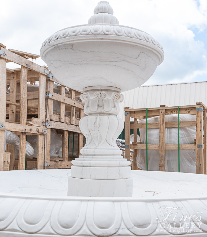 Marble Fountains  - Statuary White Marble Fountain - MF-1320