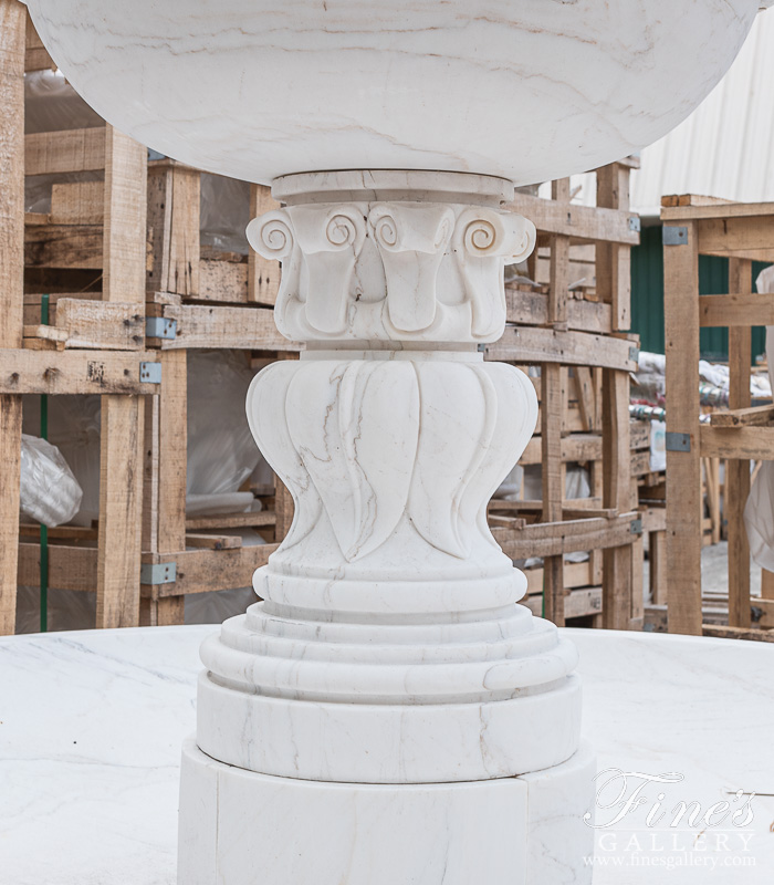 Marble Fountains  - Statuary White Marble Fountain - MF-1320