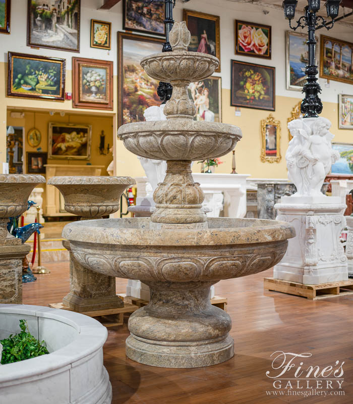 Marble Fountains  - Luxurious Granite Motor Court Fountain - MF-1329