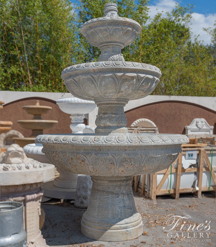 Marble Fountains  - Classic Granite Garden Fountain XL - MF-1372