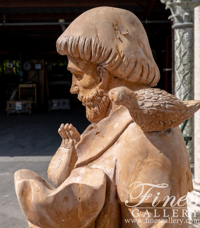 Marble Fountains  - Saint Francis Of Assisi Fountain - MF-1414