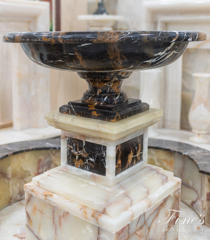 Search Result For Marble Fountains  - Luxurious Black And White Marble Fountain - MF-1509