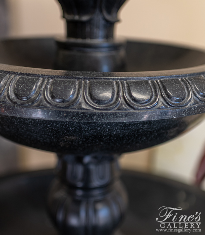 Marble Fountains  - Black Granite Fountain - MF-1527