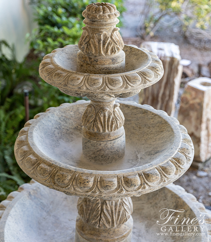 Marble Fountains  - Grecian Gardens Granite Fountain - MF-1584