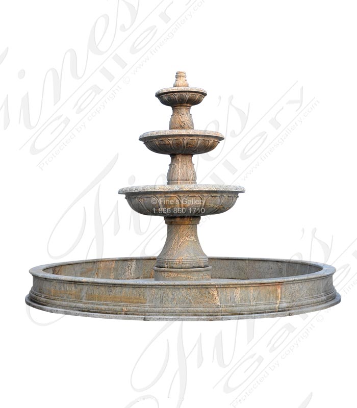 Marble Fountains  - Extra Large Outdoor Granite Fountain - MF-1596