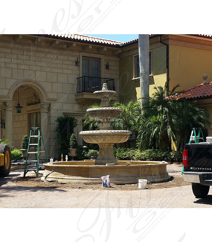 Search Result For Marble Fountains  - Extra Large Outdoor Granite Fountain - MF-1596