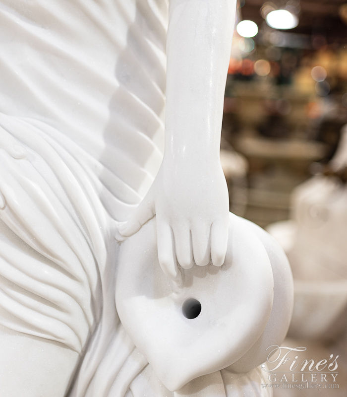 Marble Fountains  - Marble Bather Falconet - MF-1602