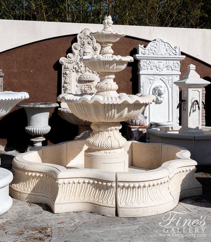 Marble Fountains  - Tuscany Courtyard Marble Fountain - MF-1608