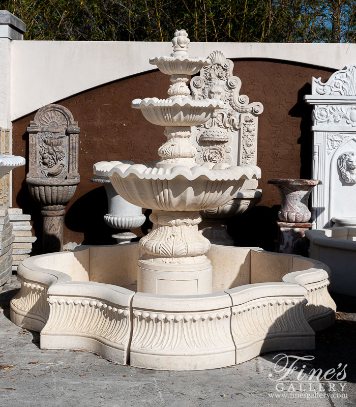 Marble Fountains  - Tuscany Courtyard Marble Fountain - MF-1608