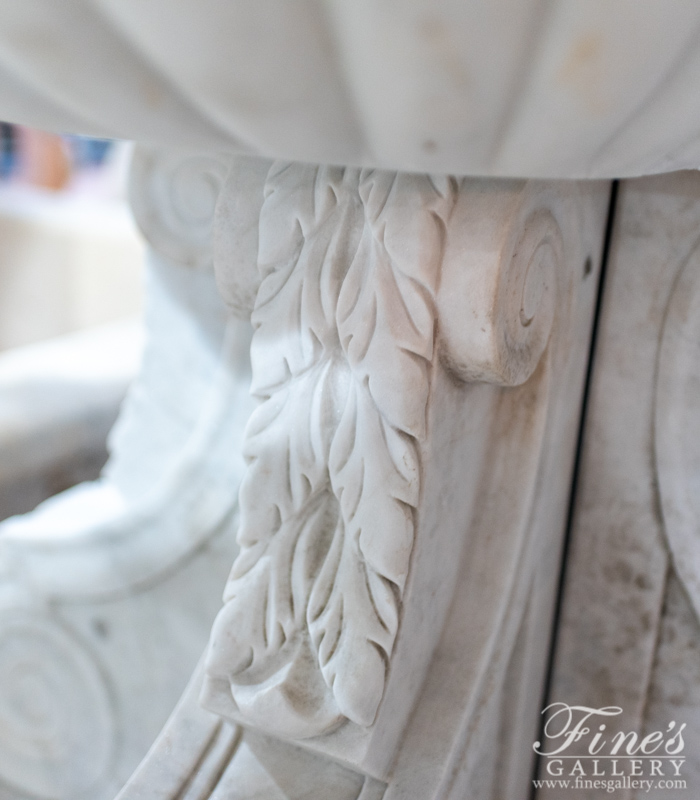 Marble Fountains  - Luxurious White Marble Fountain - MF-1686
