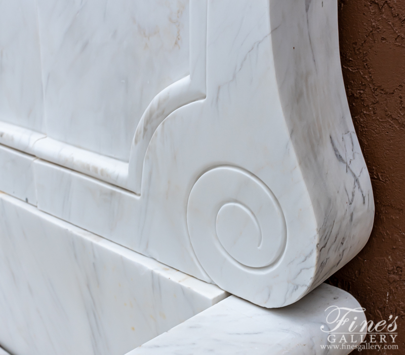 Marble Fountains  - Apuan Alps White Marble Wall Fountain - MF-1723