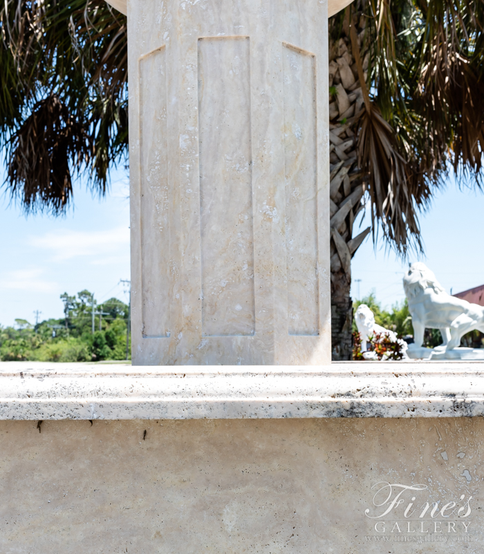 Marble Fountains  - Travertine Fountain - MF-1737