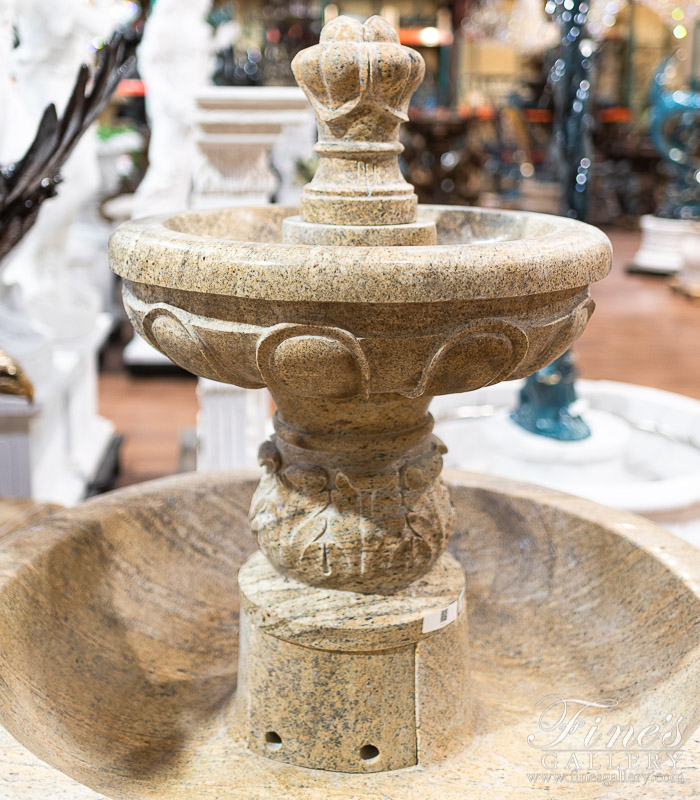 Marble Fountains  - Two Tiered Granite Fountain - MF-1821