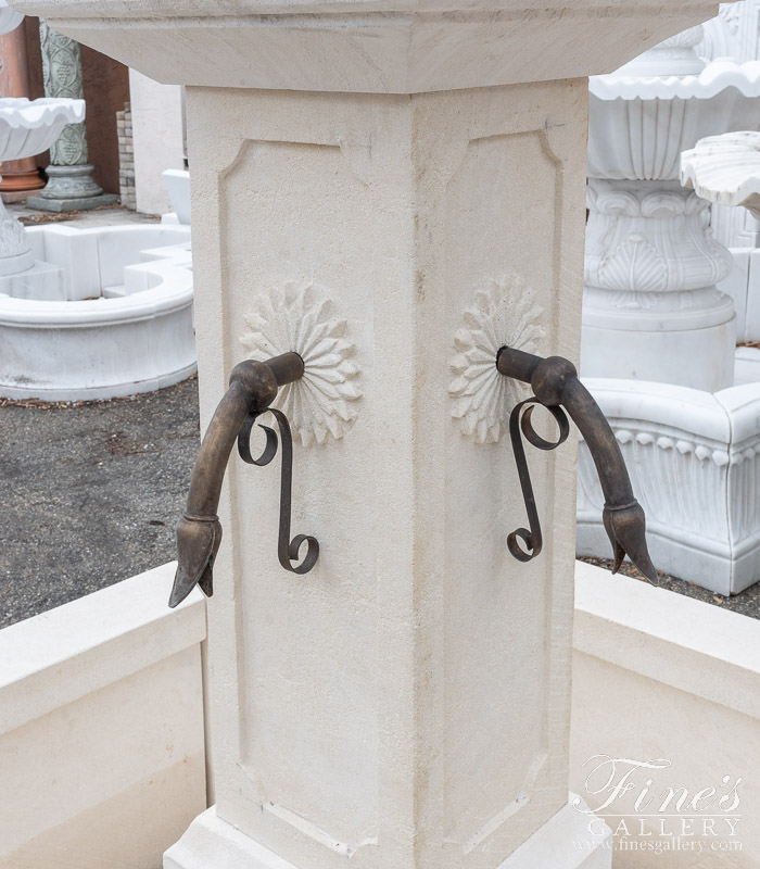 Marble Fountains  - French Limestone Countryside Fountain - MF-1944