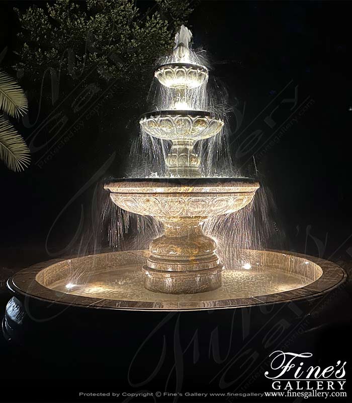 Marble Fountains  - Custom Granite Fountain Installation - MF-1974