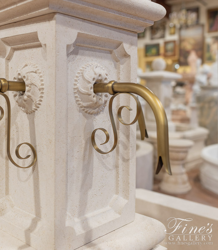 Marble Fountains  - Luxurious French Limestone Countryside Fountain - MF-2007