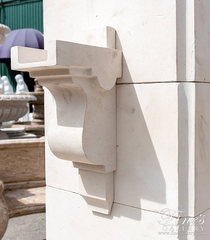 Marble Fountains  - French Limestone Fountain Old World With Modern Twist - MF-2031