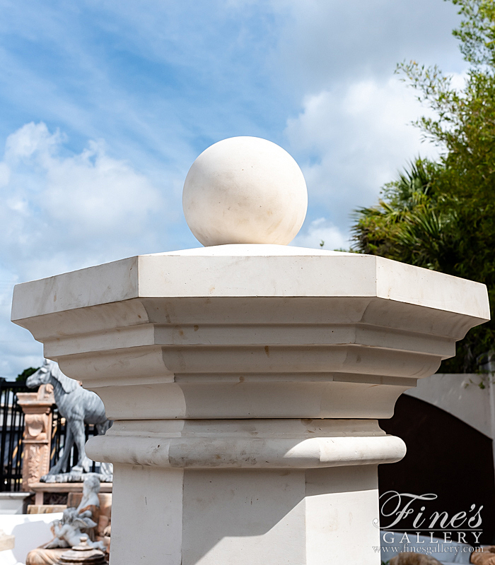 Marble Fountains  - Oversized French Limestone Countryside Fountain - MF-2033