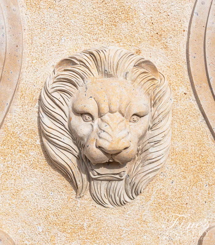 Marble Fountains  - Old World Style Wall Fountain With Majestic Lion Head  - MF-2048