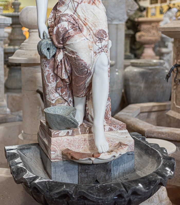 Marble Fountains  - Victorian Lady Marble Fountain - MF-2067