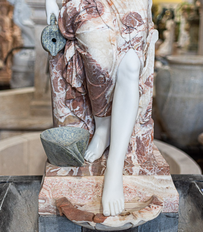 Marble Fountains  - Victorian Lady Marble Fountain - MF-2067