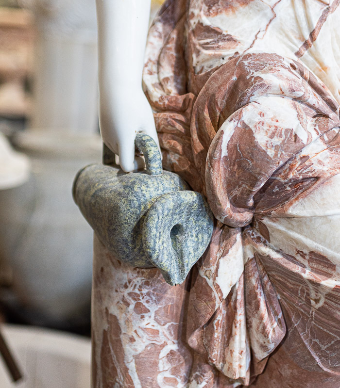 Marble Fountains  - Victorian Lady Marble Fountain - MF-2067