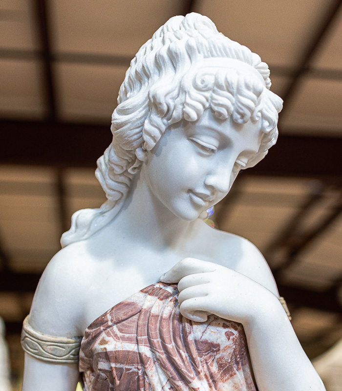 Marble Fountains  - Victorian Lady Marble Fountain - MF-2067