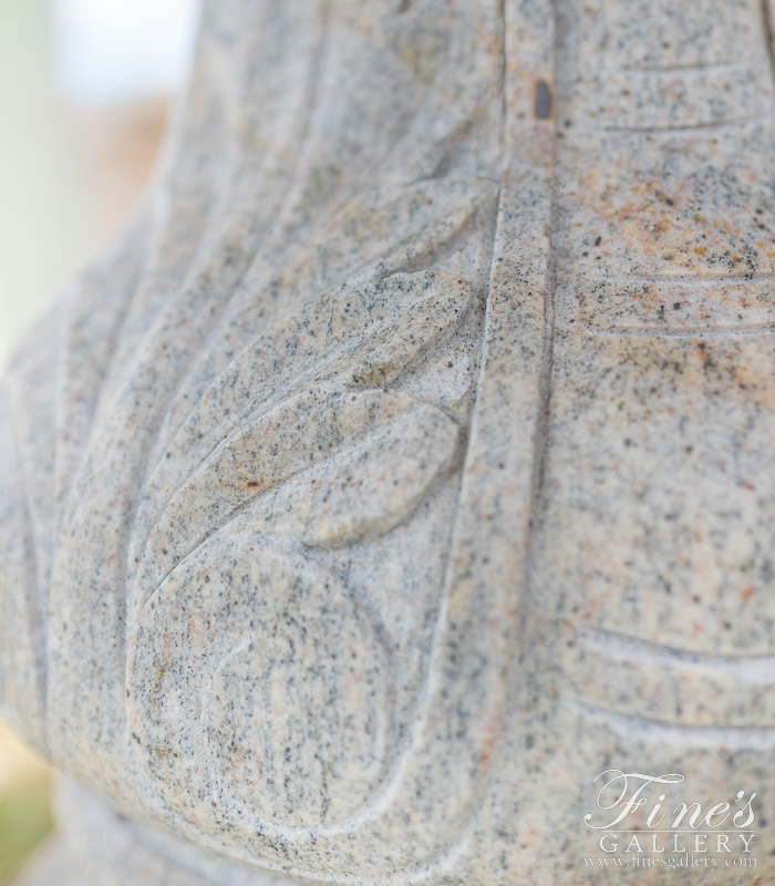 Marble Fountains  - Granite Fountain Bowl, Pedestal And Base - MF-2122