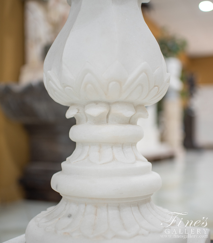 Marble Fountains  - A Refined Marble Birdbath - MF-2168