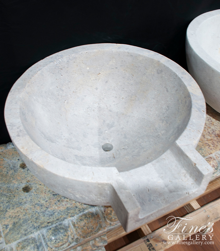 Marble Fountains  - Poolside Fountains In Light Travertine - MF-2212