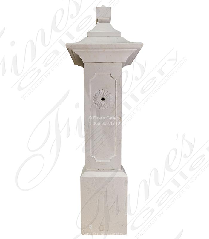 Marble Fountains  - A French Country Style Fountain In French Limestone - MF-2350
