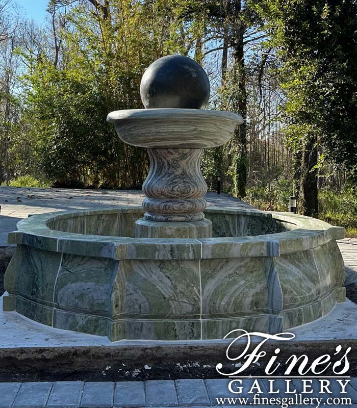 Marble Fountains  - Two Toned Sphere Fountain - MF-591