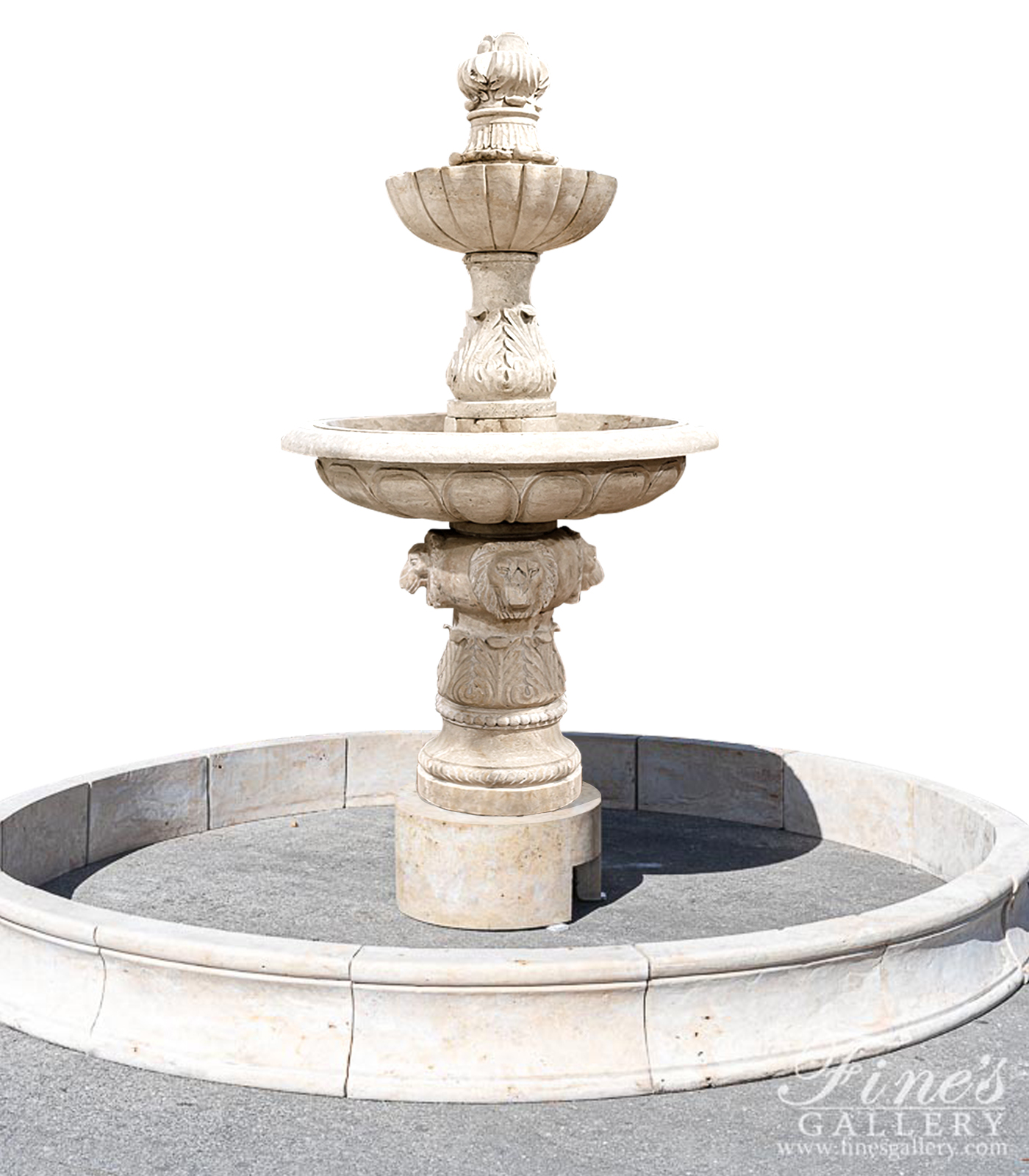 Search Result For Marble Fountains  - Fleur De Lis Travertine Fountain - MF-601