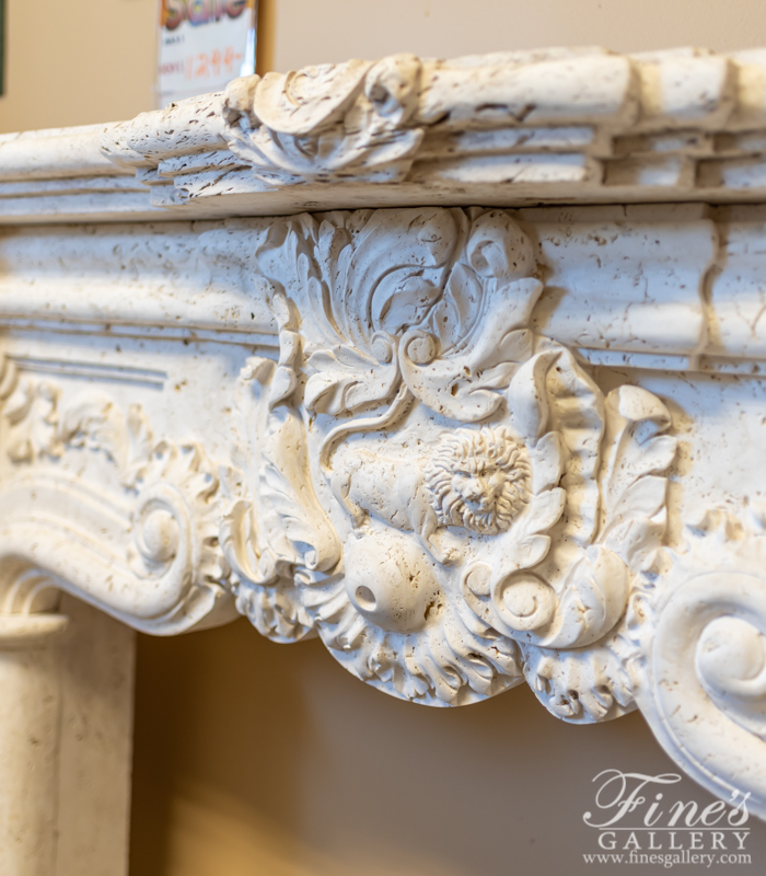 Marble Fireplaces  - Ornately Carved Italian Style  - MFP-1388