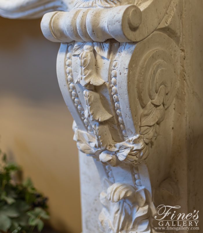 Marble Fireplaces  - Ornately Carved Italian Style  - MFP-1388