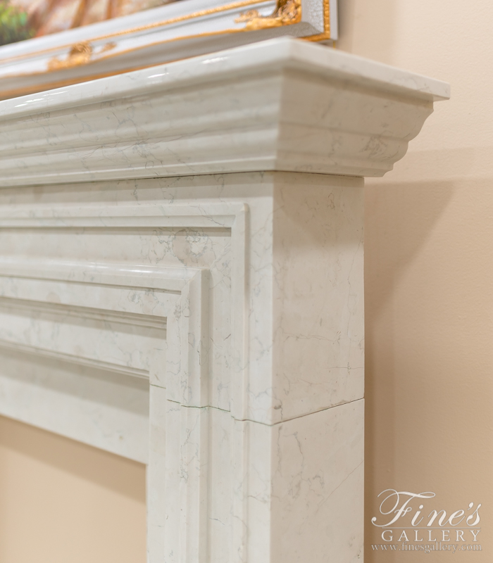 Marble Fireplaces  - Classic Marble Fireplace Mantel - MFP-1570