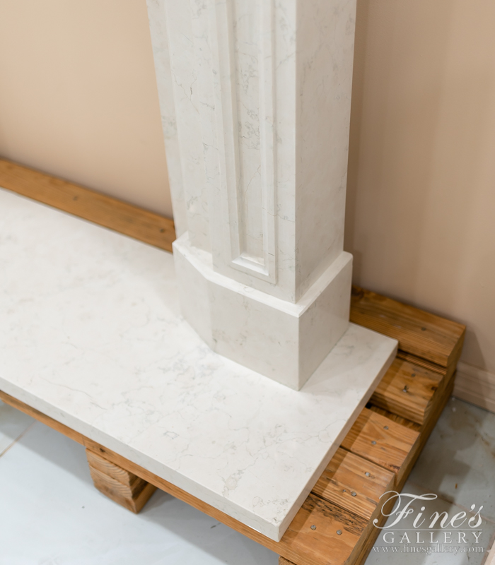 Marble Fireplaces  - Classic Marble Fireplace Mantel - MFP-1570