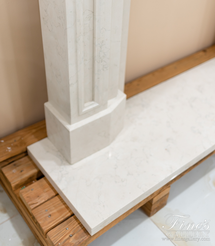 Marble Fireplaces  - Classic Marble Fireplace Mantel - MFP-1570
