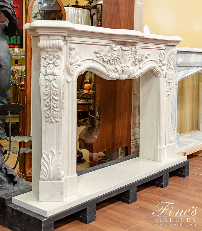 Search Result For Marble Fireplaces  - French Style Marble Mantel - MFP-1586