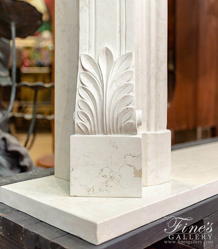 Marble Fireplaces  - French Style Marble Mantel - MFP-1586