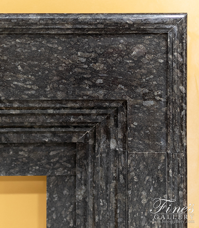 Marble Fireplaces  - Black Pearl Granite Mantel - MFP-1591